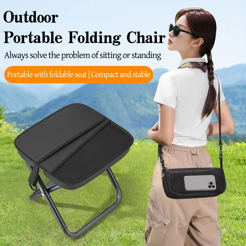 Outdoor Adventure Travel - 4Q Portable Foldable Backpack Stool Lightweight