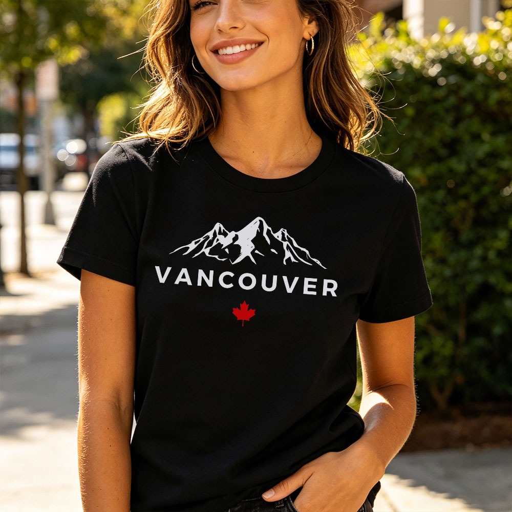 Vancouver Canada Mountain T Sh - Outdoor Adventure Club review and price
