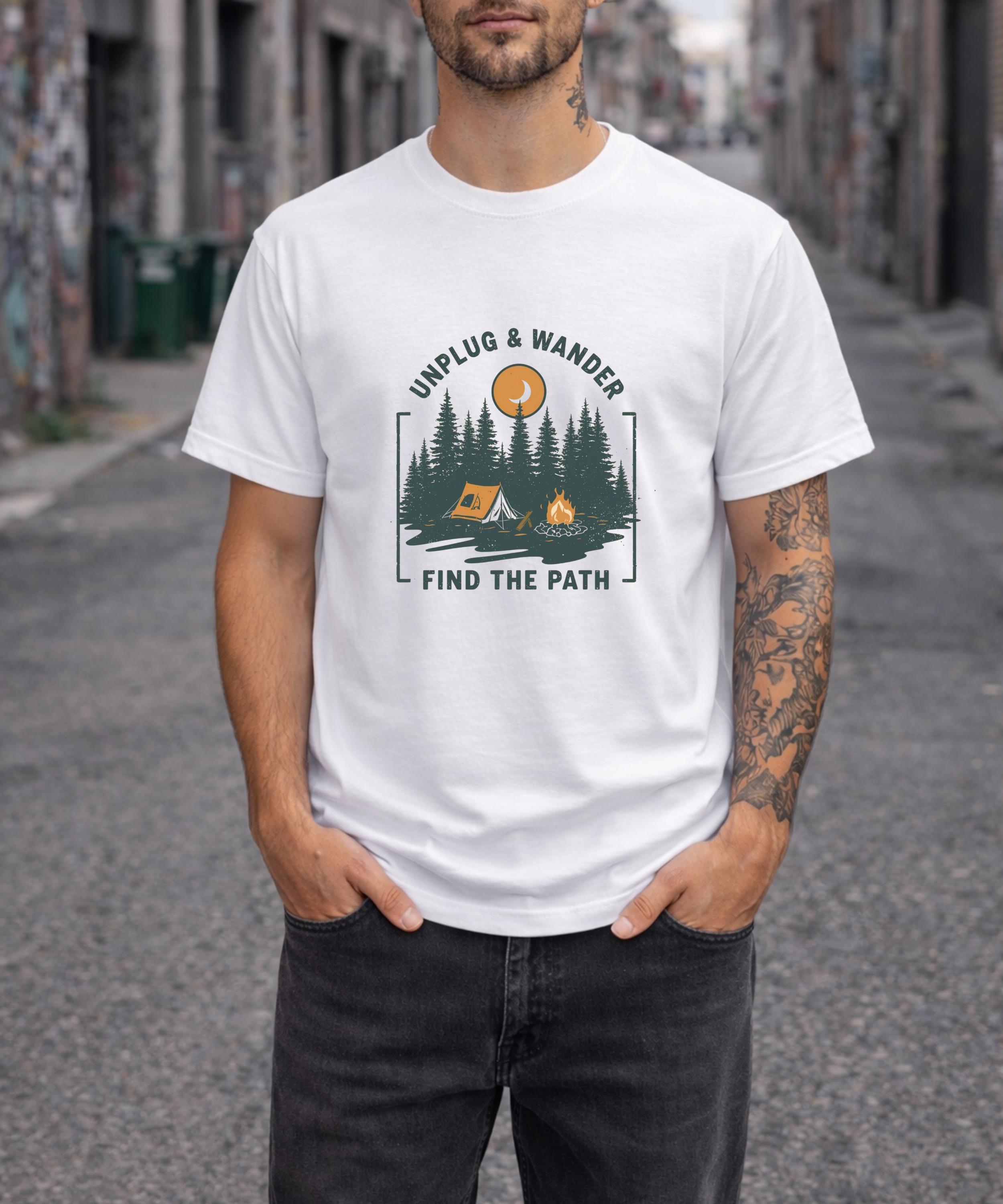 Unplug & Wander Shirt, Camping - Outdoor Adventure Club review and price